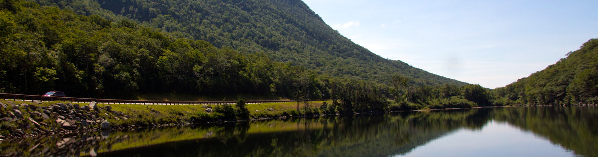 Profile lake and Franconia Notch Parkway